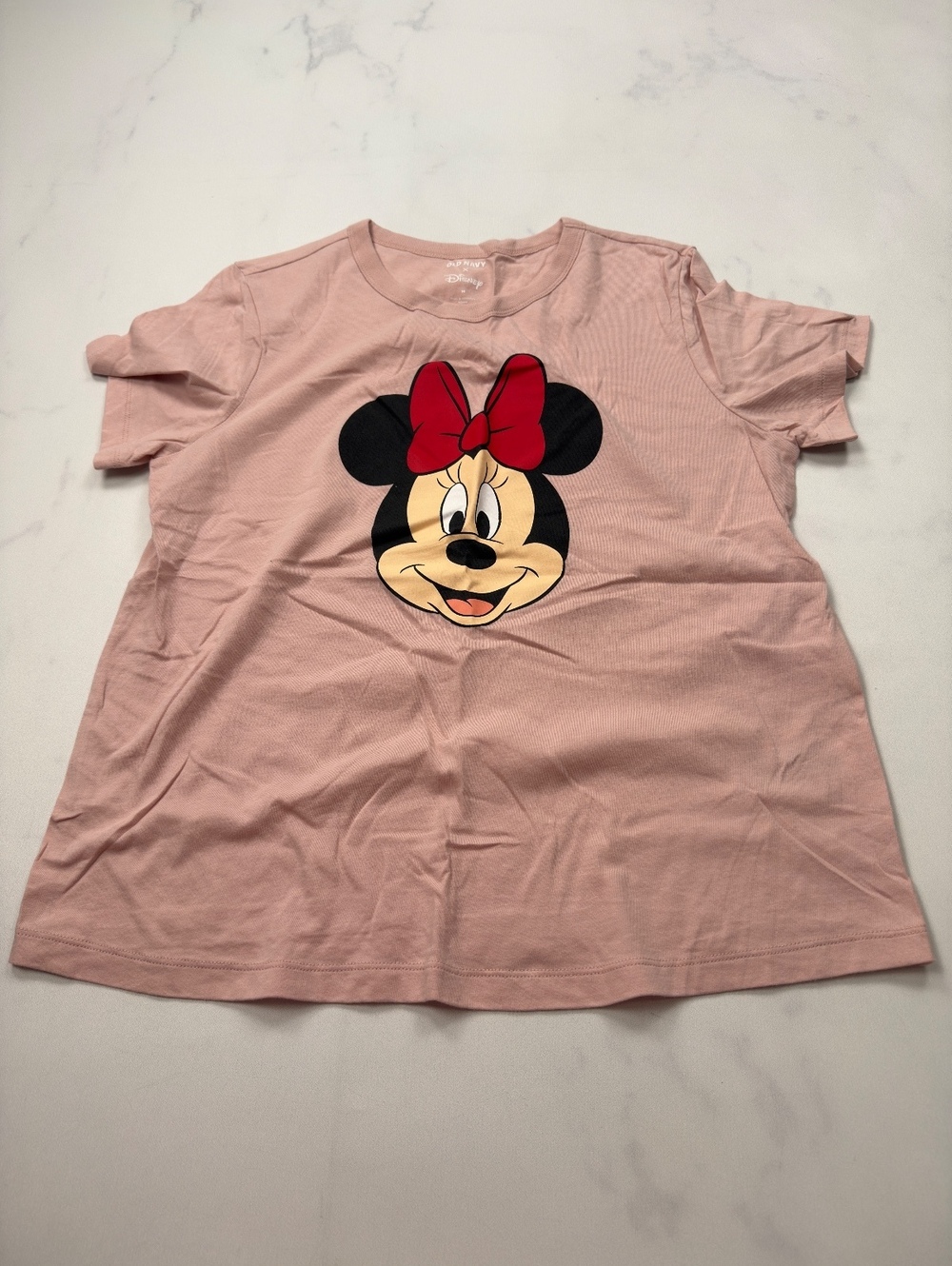 Old Navy x Disney Minnie Mouse Graphic Tee Pink 2010s Retro - Womens M